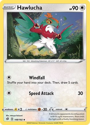 Hawlucha 148/192 - Reverse Holofoil Rebel Clash
