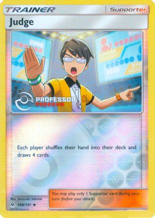 Judge (2019) 108  - Reverse Holofoil Professor Program Promos