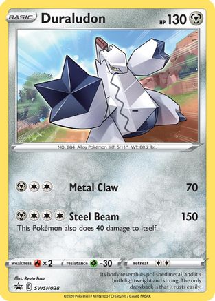 Duraludon SWSH028  - Holofoil SWSH Sword & Shield Promo Cards