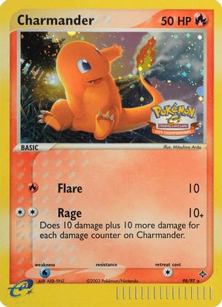 Charmander (City Championships) 098/97  - Holofoil League & Championship Cards