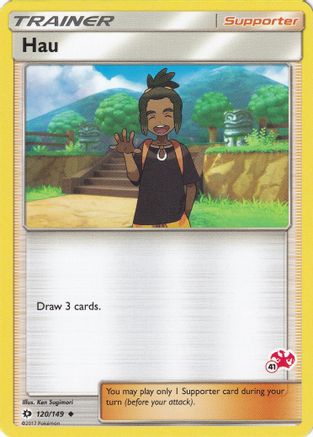 Hau (#41 Charizard Stamped) 120/149  Battle Academy