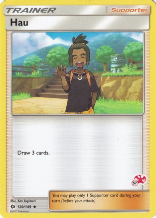 Hau (#57 Charizard Stamped) 120/149  Battle Academy