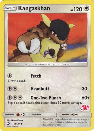 Kangaskhan (#4 Charizard Stamped) 055/70  Battle Academy