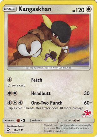 Kangaskhan (#53 Charizard Stamped) 055/70  Battle Academy