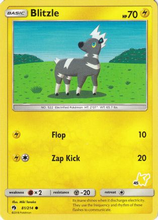 Blitzle (#45 Pikachu Stamped) 081/214  Battle Academy