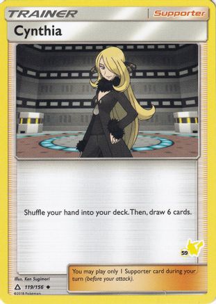 Cynthia (#59 Pikachu Stamped) 119/156  Battle Academy