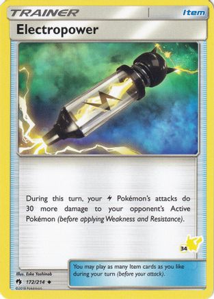 Electropower (#34 Pikachu Stamped) 172/214  Battle Academy