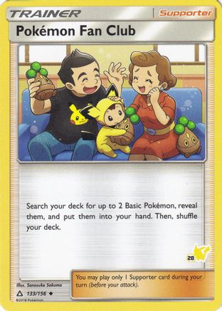 Pokemon Fan Club (#28 Pikachu Stamped) 133/156  Battle Academy