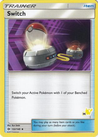 Switch (#36 Pikachu Stamped) 132/149  Battle Academy