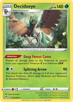 Decidueye 013/189 - Holofoil Darkness Ablaze
