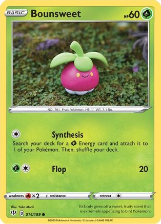 Bounsweet 014/189 - Reverse Holofoil Darkness Ablaze