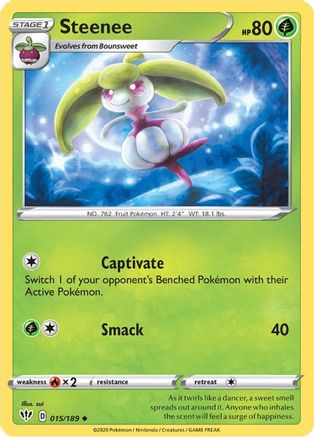 Steenee 015/189 - Reverse Holofoil Darkness Ablaze