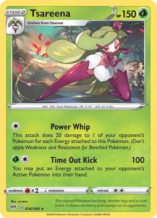 Tsareena 016/189 - Reverse Holofoil Darkness Ablaze