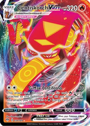 Centiskorch VMAX 034/189 - Holofoil Darkness Ablaze