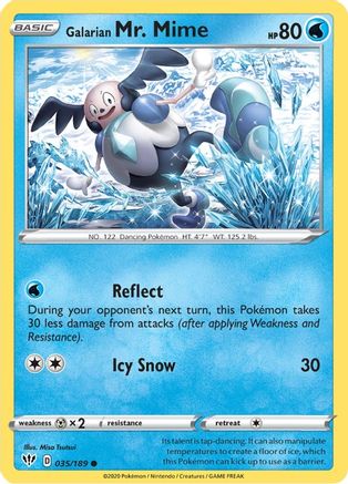 Galarian Mr. Mime 035/189 Darkness Ablaze