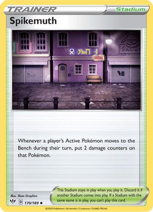 Spikemuth 170/189 - Reverse Holofoil Darkness Ablaze