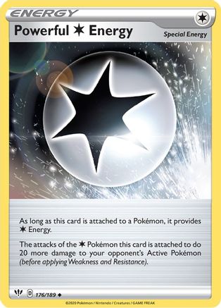 Powerful C Energy 176/189 - Reverse Holofoil Darkness Ablaze