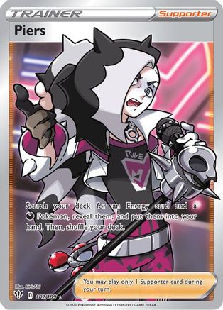 Piers (Full Art) 187/189 - Holofoil Darkness Ablaze