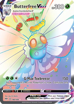 Butterfree VMAX (Secret) 190/189 - Holofoil Darkness Ablaze