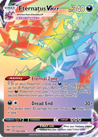 Eternatus VMAX (Secret) 192/189 - Holofoil Darkness Ablaze