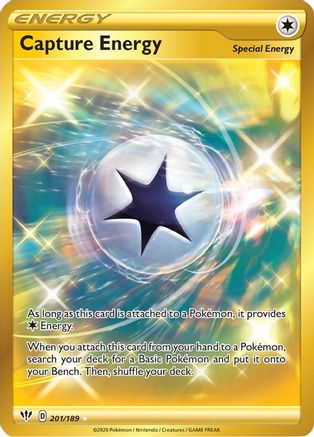 Capture Energy (Secret) 201/189 - Holofoil Darkness Ablaze