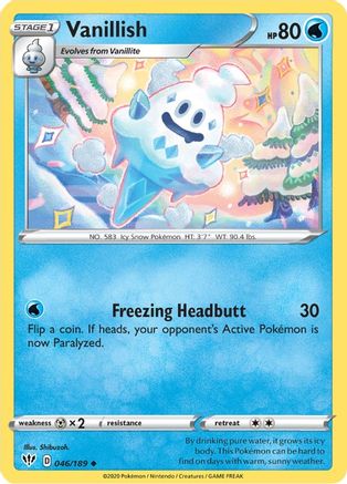 Vanillish 046/189 - Reverse Holofoil Darkness Ablaze