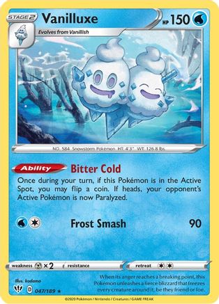 Vanilluxe 047/189 Darkness Ablaze