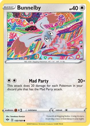 Bunnelby 150/189 Darkness Ablaze