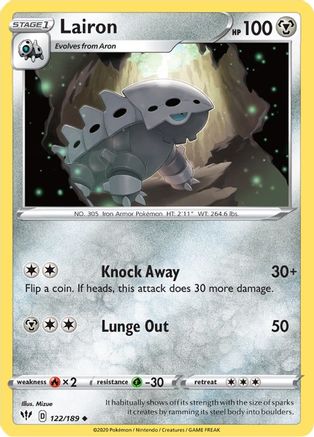 Lairon 122/189 - Reverse Holofoil Darkness Ablaze