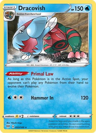 Dracovish 053/189 - Reverse Holofoil Darkness Ablaze
