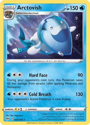 Arctovish 054/189 - Reverse Holofoil Darkness Ablaze