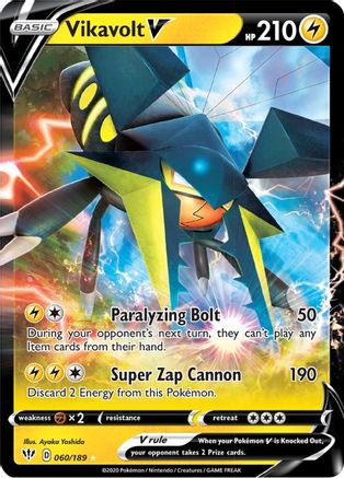 Vikavolt V 060/189 - Holofoil Darkness Ablaze
