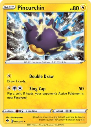 Pincurchin 064/189 - Reverse Holofoil Darkness Ablaze
