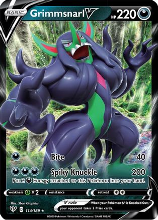 Grimmsnarl V 114/189 - Holofoil Darkness Ablaze