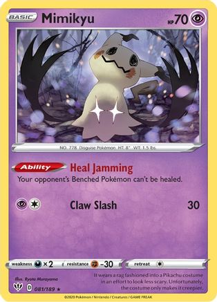 Mimikyu 081/189 - Reverse Holofoil Darkness Ablaze