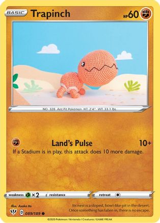 Trapinch 089/189 - Reverse Holofoil Darkness Ablaze