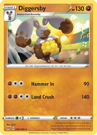 Diggersby 096/189 - Reverse Holofoil Darkness Ablaze