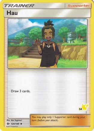 Hau (#54 Pikachu Stamped) 120/149  Battle Academy