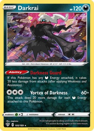 Darkrai 105/189  Deck Exclusives