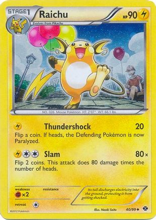 Raichu (Cosmos Holo) 040/99  - Holofoil Blister Exclusives