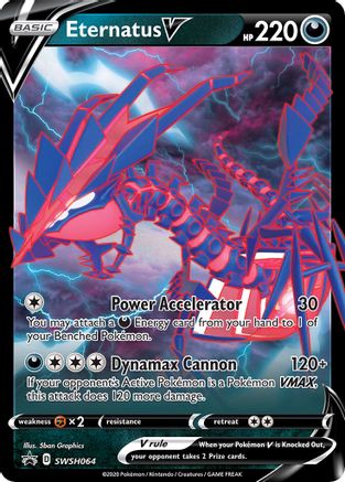 Eternatus V SWSH064  - Holofoil SWSH Sword & Shield Promo Cards
