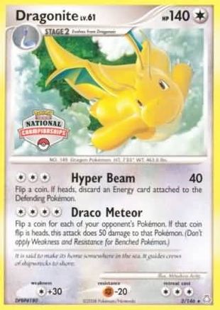 Dragonite (National Championships) 002/146  League & Championship Cards