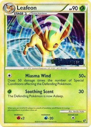 Leafeon (Prerelease) 017/90  - Holofoil HGSS Promos