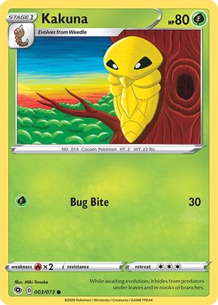 Kakuna 003/73  - Reverse Holofoil Champions Path