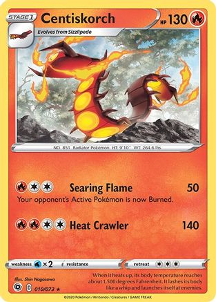 Centiskorch 010/73  - Holofoil Champions Path
