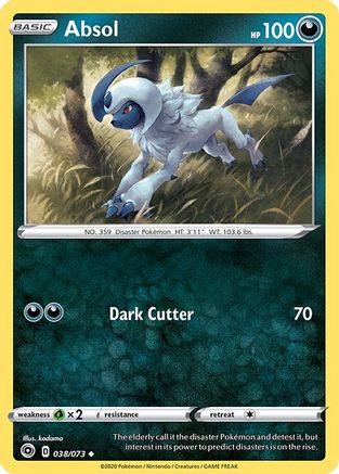 Absol 038/73  - Reverse Holofoil Champions Path