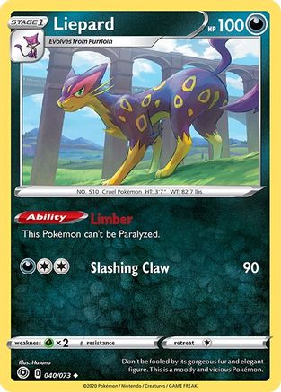 Liepard 040/73  - Reverse Holofoil Champions Path