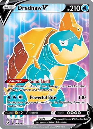 Drednaw V (Full Art) 069/73  - Holofoil Champions Path