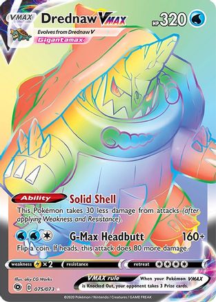 Drednaw VMAX (Secret) 075/73  - Holofoil Champions Path