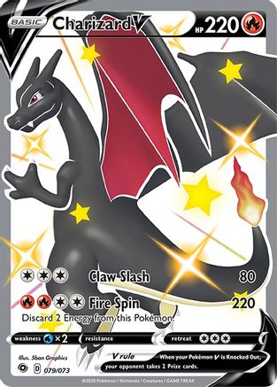 Charizard V (Secret) 079/73  - Holofoil Champions Path